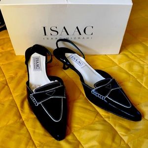 Isaac Mizrahi Black Matte Heels 7